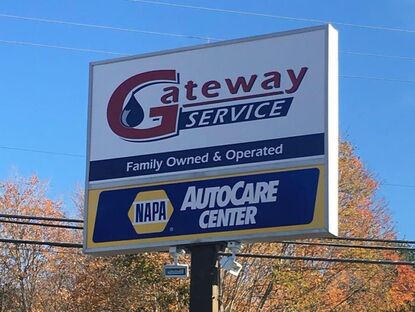Gateway Service Family Owned and Operated sign